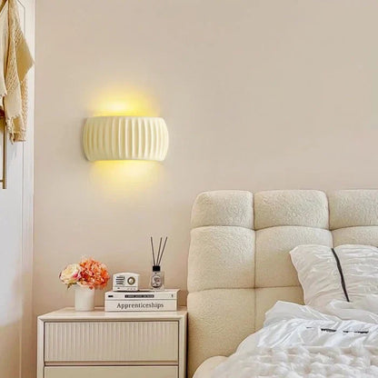 Ceramic LED wall light - modern decorative lighting with a soft glow