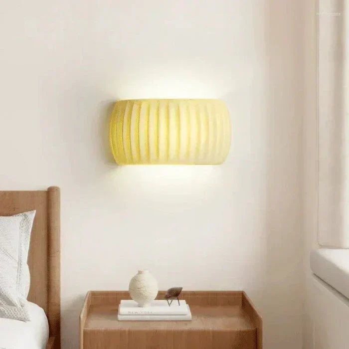 Ceramic LED wall light - modern decorative lighting with a soft glow