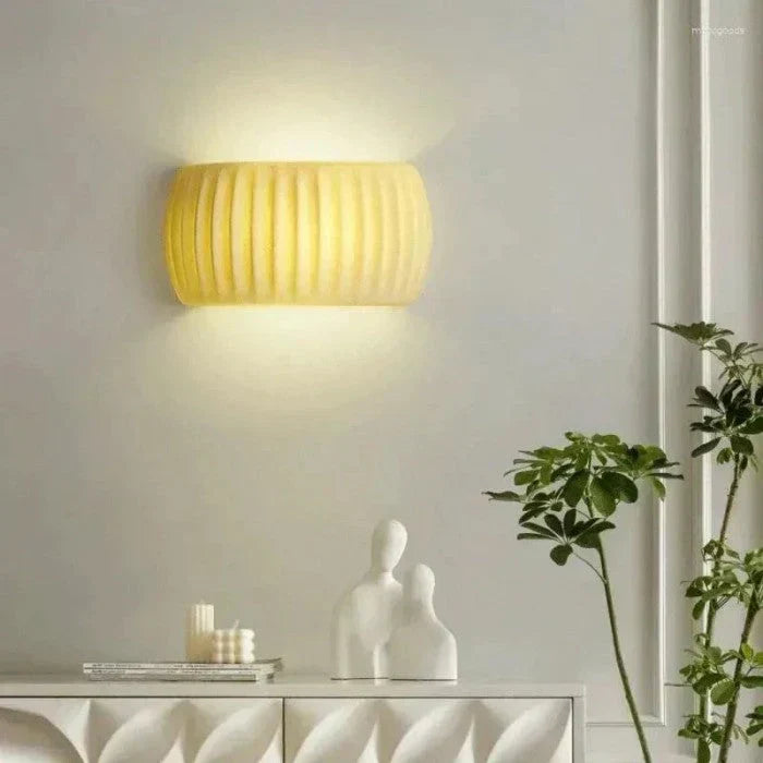 Ceramic LED wall light - modern decorative lighting with a soft glow