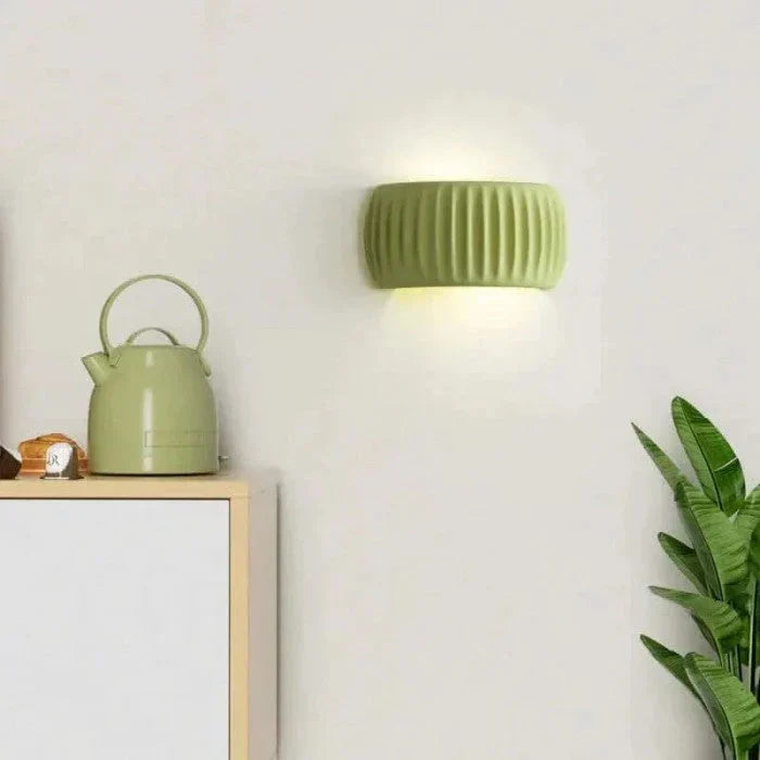 Ceramic LED wall light - modern decorative lighting with a soft glow