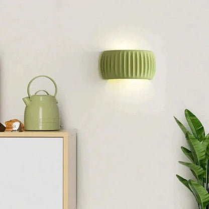 Ceramic LED wall light - modern decorative lighting with a soft glow