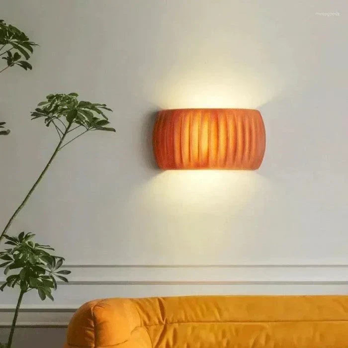 Ceramic LED wall light - modern decorative lighting with a soft glow