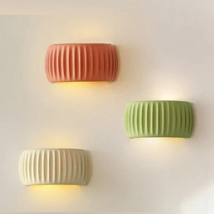Ceramic LED wall light - modern decorative lighting with a soft glow