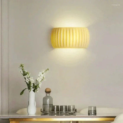 Ceramic LED wall light - modern decorative lighting with a soft glow