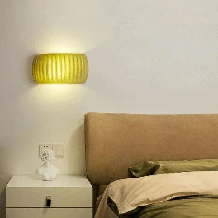 Ceramic LED wall light - modern decorative lighting with a soft glow