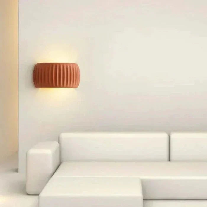 Ceramic LED wall light - modern decorative lighting with a soft glow