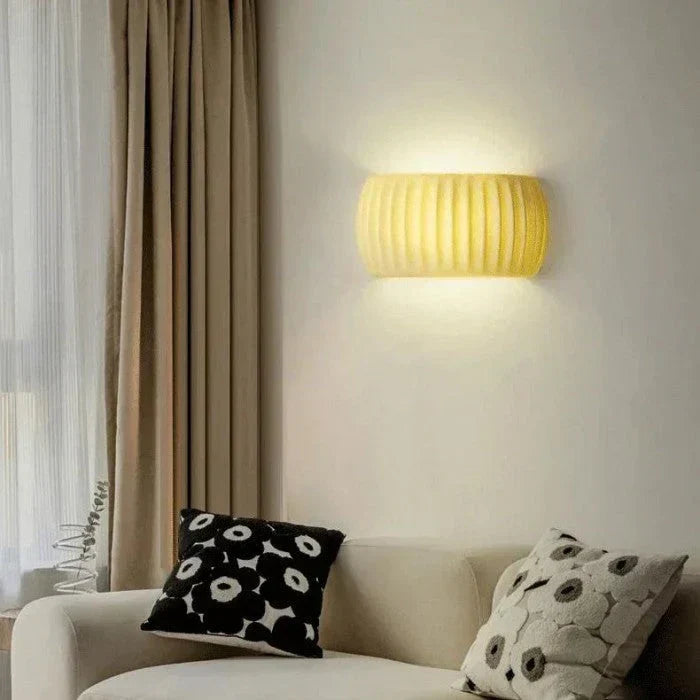 Ceramic LED wall light - modern decorative lighting with a soft glow