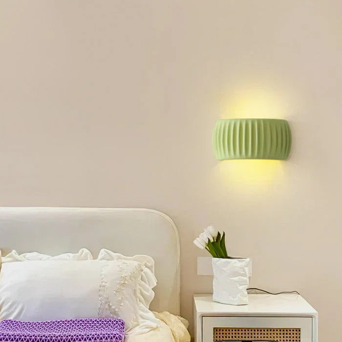 Ceramic LED wall light - modern decorative lighting with a soft glow