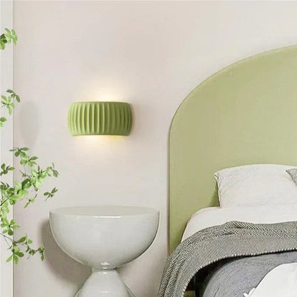 Ceramic LED wall light - modern decorative lighting with a soft glow