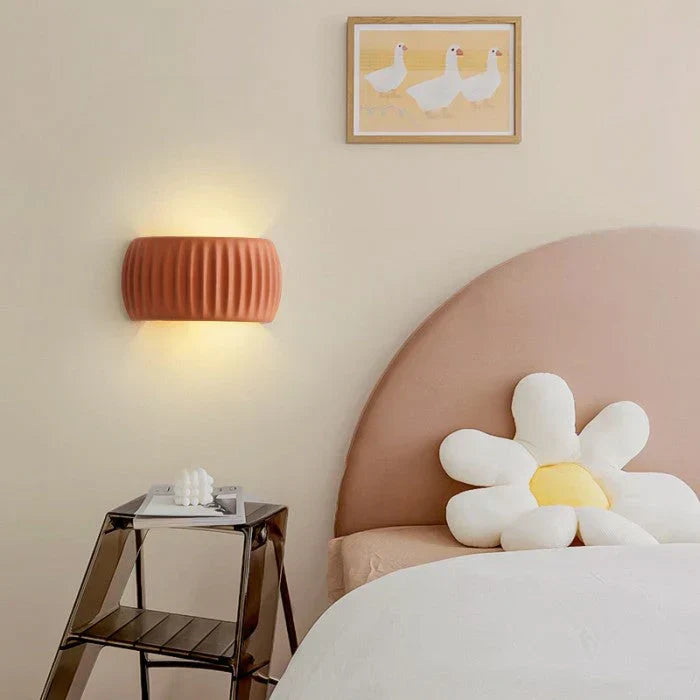 Ceramic LED wall light - modern decorative lighting with a soft glow