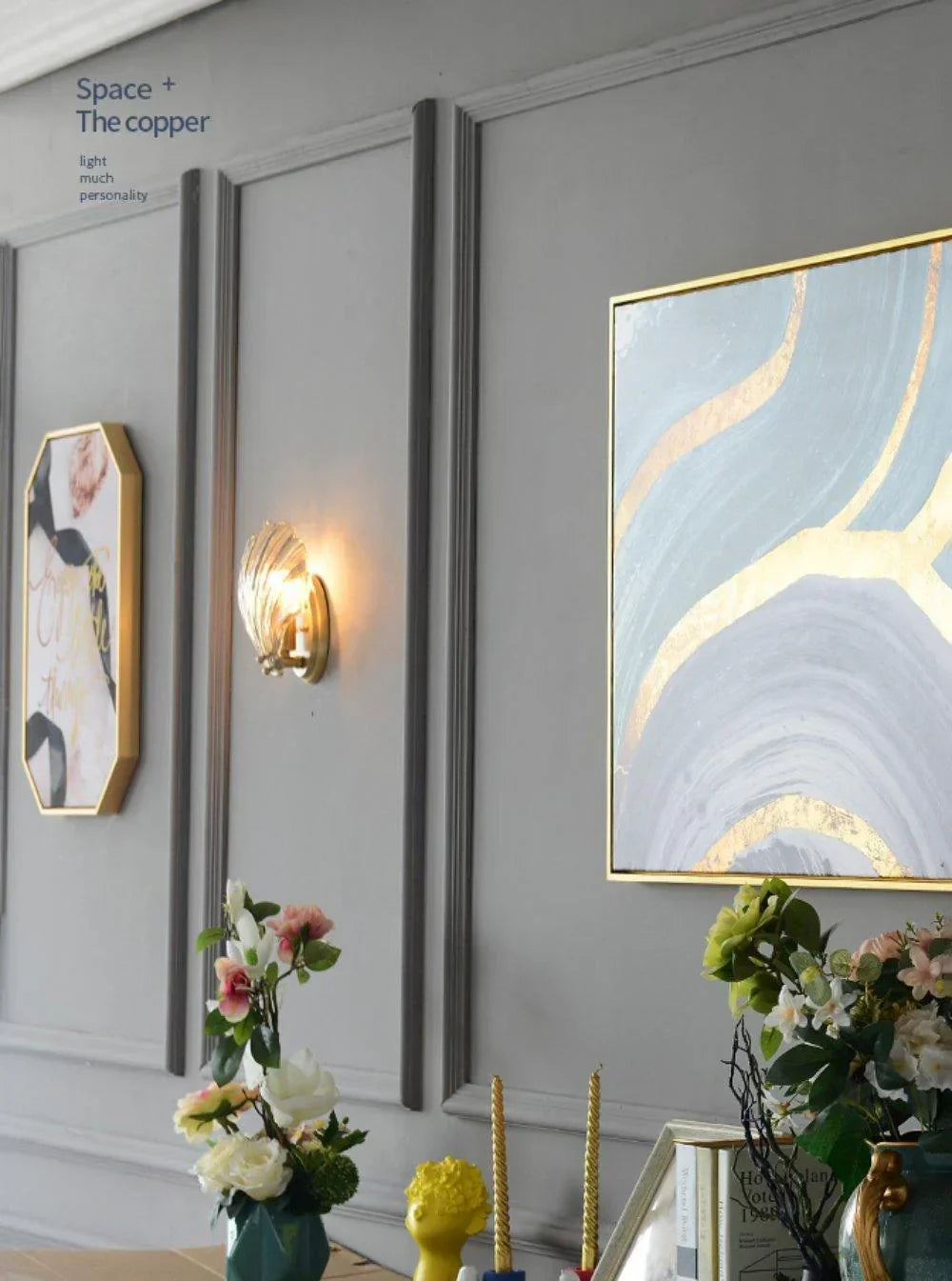 Pearl Shell Wall Lamp – sea-inspired elegance with warm light
