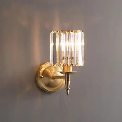 Crystal Glow Wall Lamp – exclusive elegance of crystal and gold