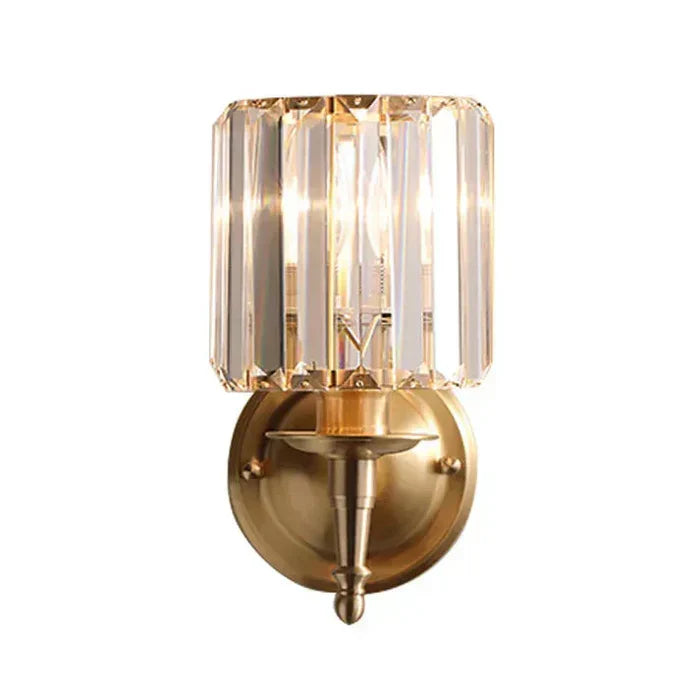 Crystal Glow Wall Lamp – exclusive elegance of crystal and gold
