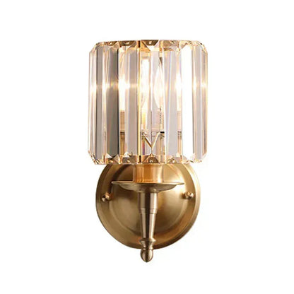 Crystal Glow Wall Lamp – exclusive elegance of crystal and gold