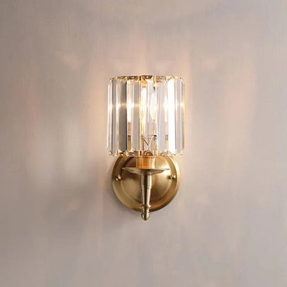 Crystal Glow Wall Lamp – exclusive elegance of crystal and gold