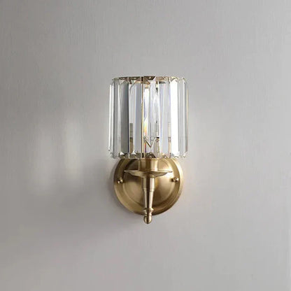 Crystal Glow Wall Lamp – exclusive elegance of crystal and gold